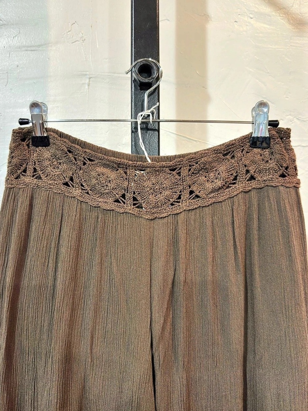 No Boundaries Crochet Waist Beach Pants